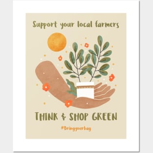 Support Local Farmers Posters and Art